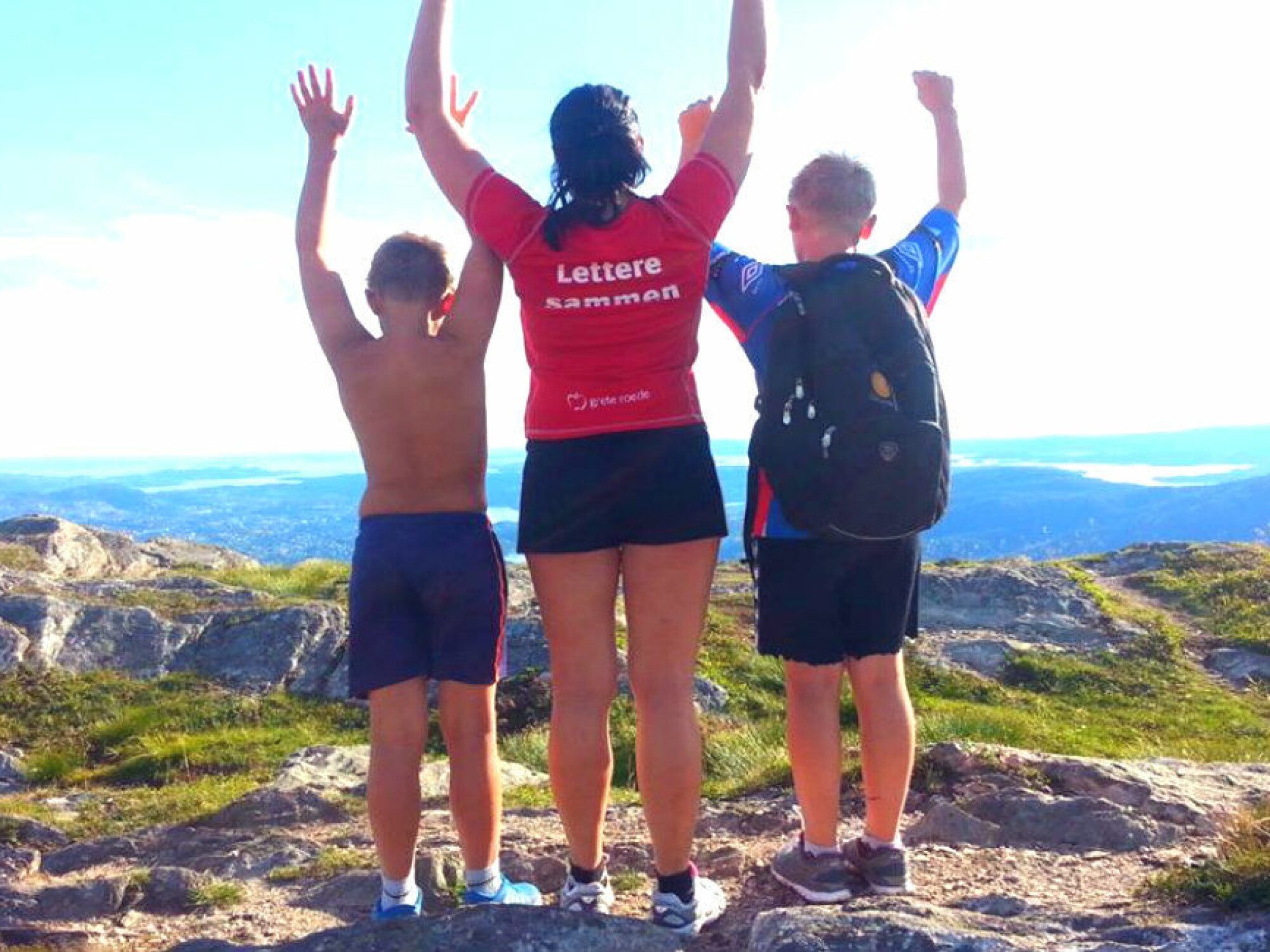 Såå deilig – på toppen av fjellet!