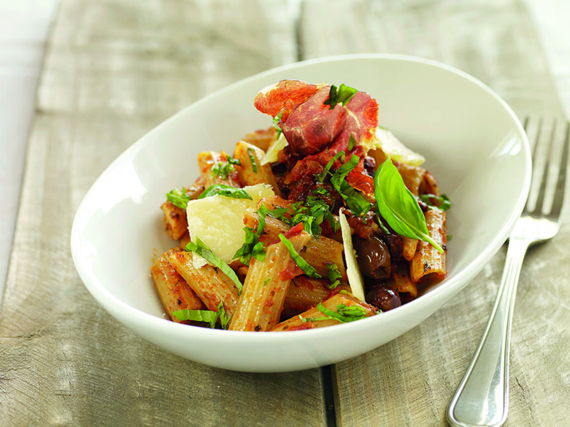 Deilig hot pasta arrabiata med hint av Tabasco – en Roede-favoritt.
