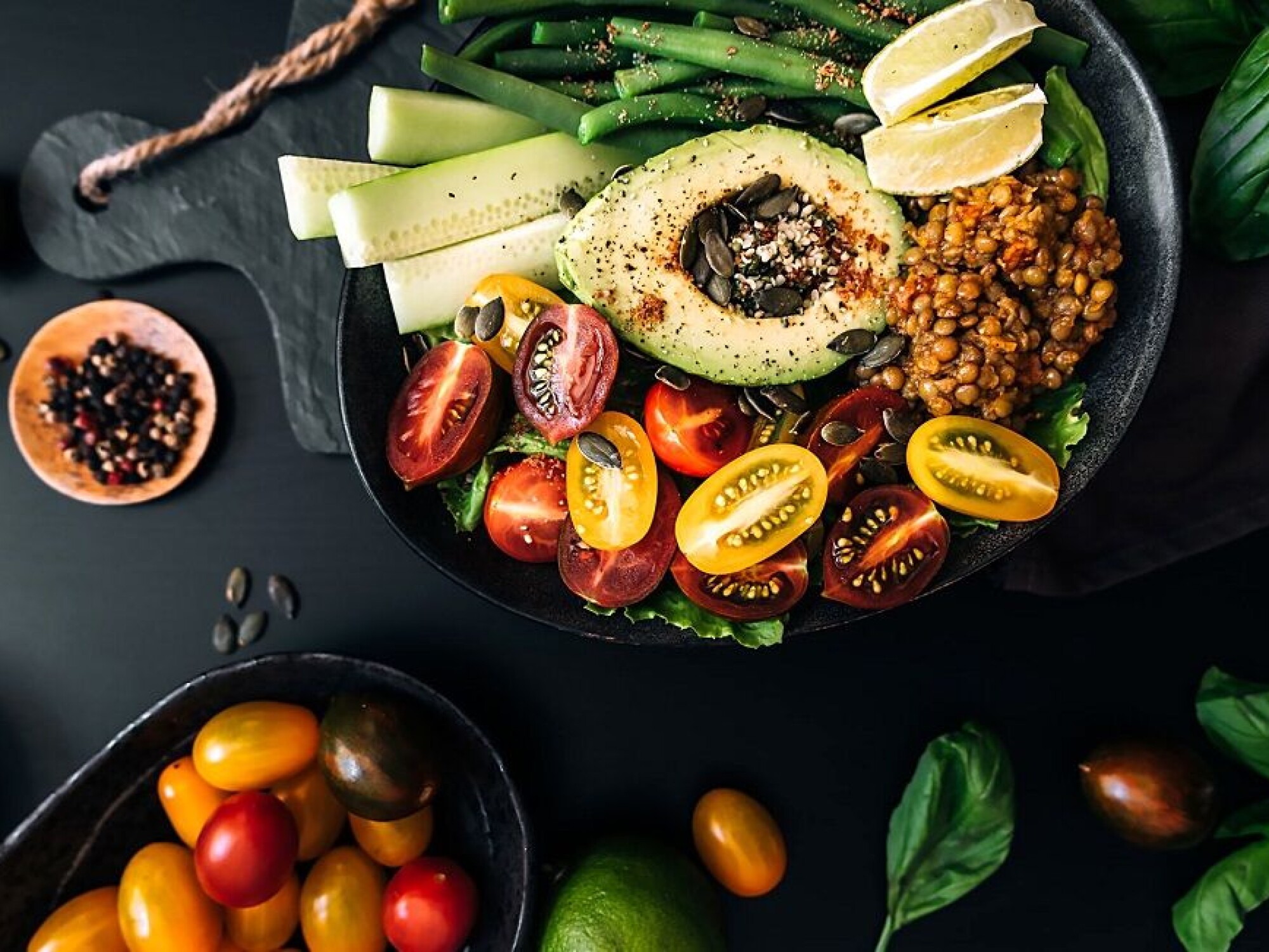 Healthy “Buddha bowl” meal
