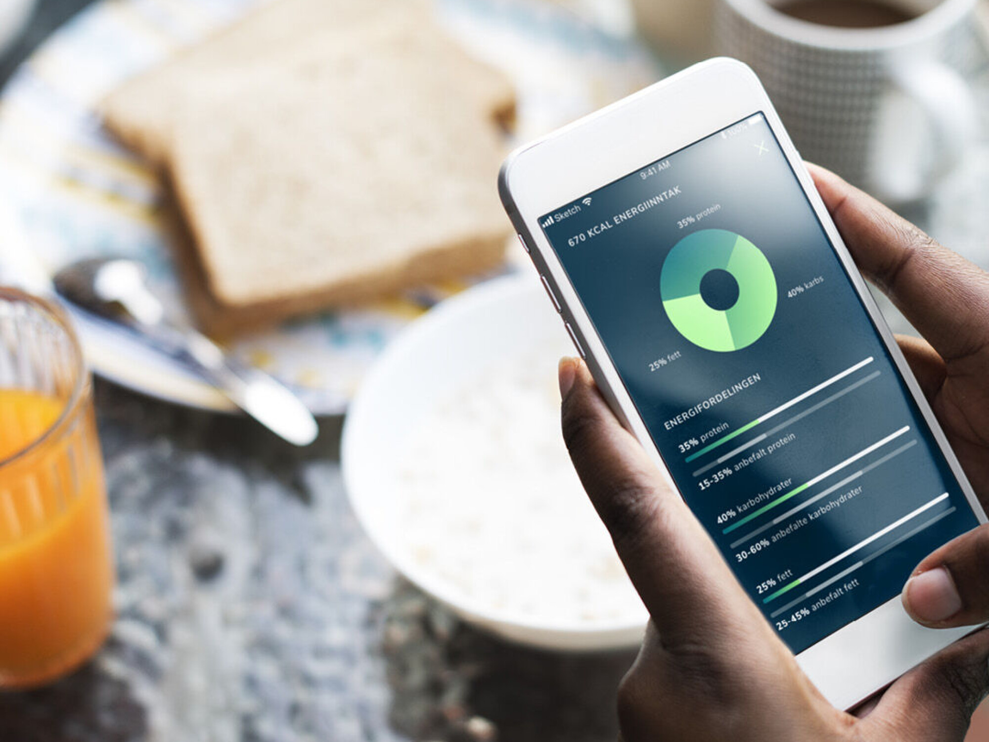 Line brukte NEDiVEKT-appen både til å registrere kosthold og trening (illustrasjonsfoto).